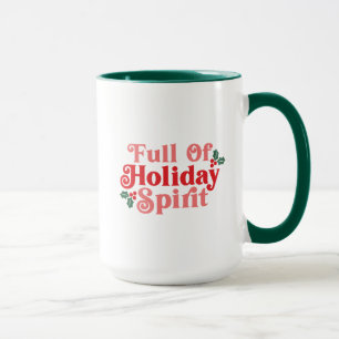 Fullt Helgdag Spirit - Festive Typography Mugg