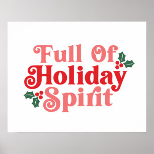 Fullt Helgdag Spirit - Festive Typography Poster