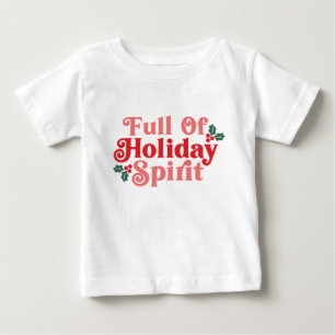 Fullt Helgdag Spirit - Festive Typography T Shirt
