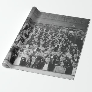 FULLT HOUSEpubliken, vintage, teater, folkmassa Presentpapper