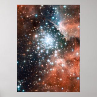 Fullt Hubble ACS-bild av NGC 3603 Poster