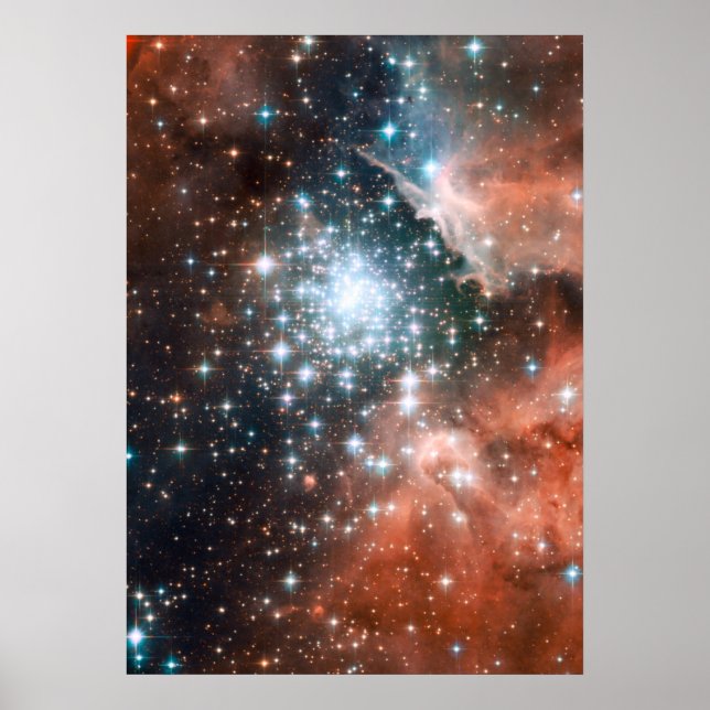 Fullt Hubble ACS-bild av NGC 3603 Poster (Framsidan)