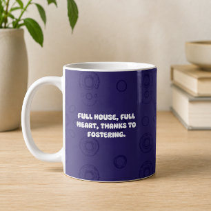 Fullt Hus Fullt Hjärta Tack Vare Fostran Design Kaffemugg