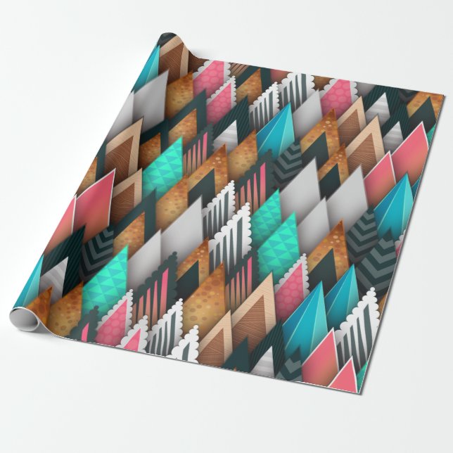 fullt i julgran, ny utformning av färg lycklig presentpapper (Utrullad)