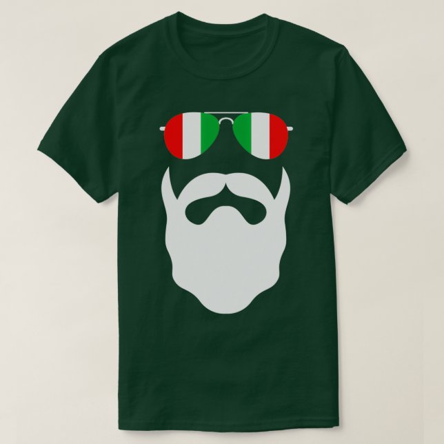 Fullt Italia för skägg och barber T Shirt (Design framsida)