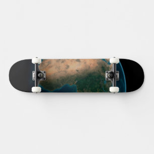 Fullt Jord från rymden ovanför den afrikanska kont Mini Skateboard Bräda 18,5 Cm