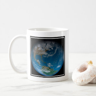 Fullt Jord med Nord- och Sydamerika. Kaffemugg