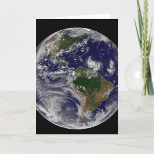 Fullt jord med tropiska stormar i Atlanten Kort