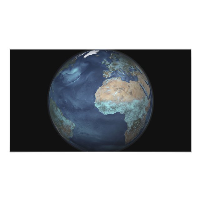 Fullt Jord som visar avdunstning Fototryck (Framsidan)