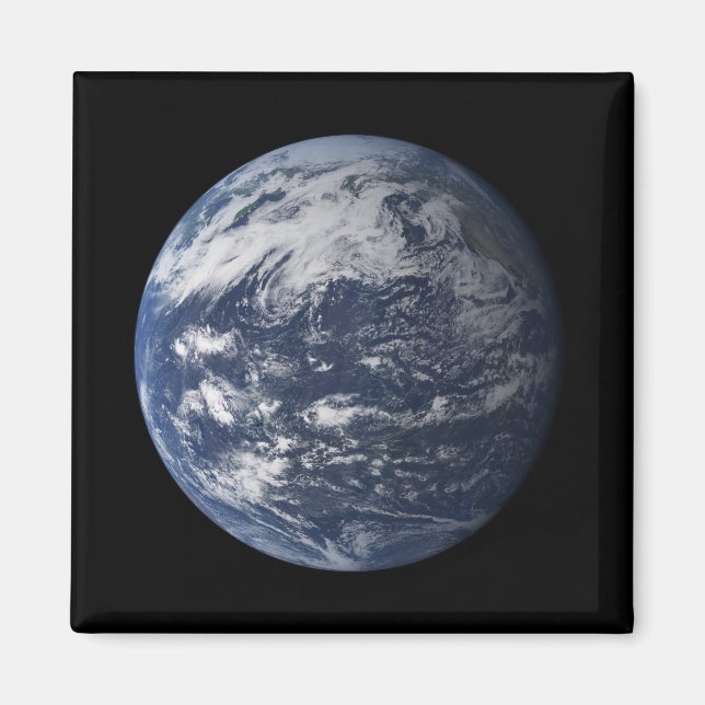 Fullt jorden är centrerad kring Stilla havet Magnet (Framsidan)