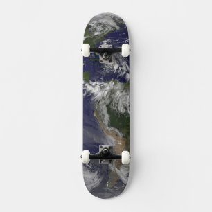 Fullt Jorden med orkanen Irene över Bahamas. Mini Skateboard Bräda 18,5 Cm