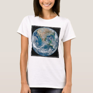 Fullt Jorden som visar Nordamerika och Mexiko. T Shirt