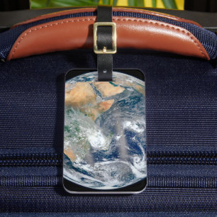 Fullt jorden som visar Östran Hemisphere. Bagagebricka