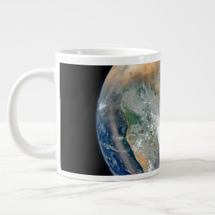 Fullt jorden som visar Östran Hemisphere. Jumbo Mugg