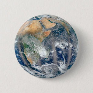 Fullt jorden som visar Östran Hemisphere. Knapp
