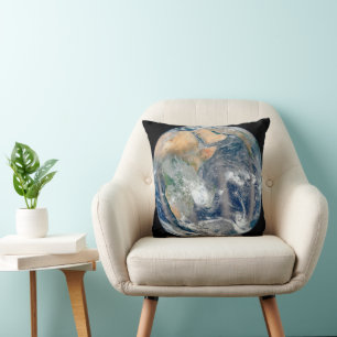 Fullt jorden som visar Östran Hemisphere. Kudde