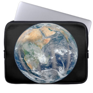 Fullt jorden som visar Östran Hemisphere. Laptop Fodral