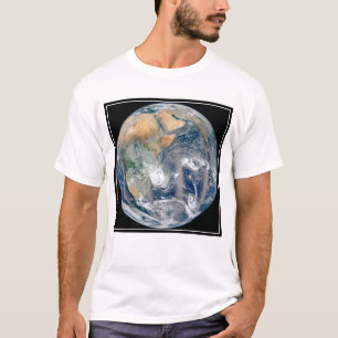 Fullt jorden som visar Östran Hemisphere. T Shirt