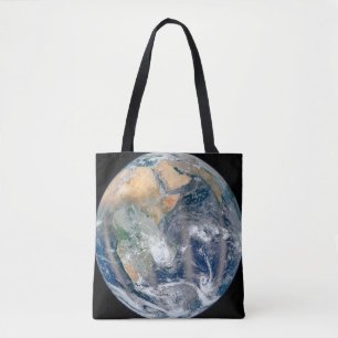 Fullt jorden som visar Östran Hemisphere. Tygkasse
