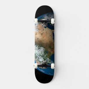 Fullt Jorden visar simulerade moln över Afrikan. Mini Skateboard Bräda 18,5 Cm