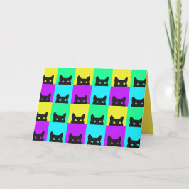 Fullt Kattunge Colorful Birthday Kort