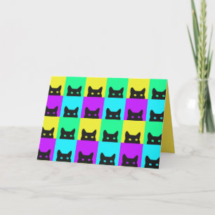 Fullt Kattunge Colorful Birthday Kort