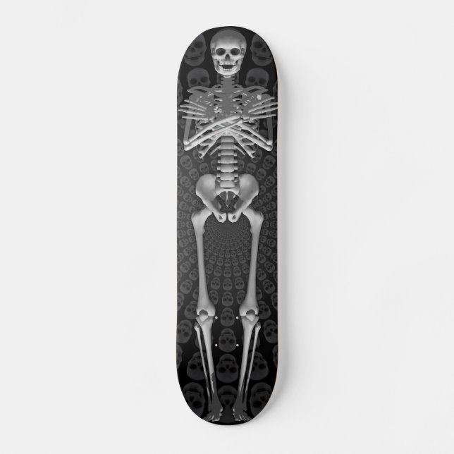 Fullt Längd Skeleton: Skateboard Anpassningsbar (Framsida)