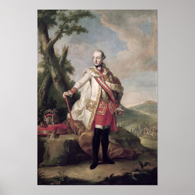 Fullt length porträtt of Joseph II Poster (Framsidan)