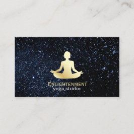 Fullt Lotus (guld) / Night Himmel Visitkort