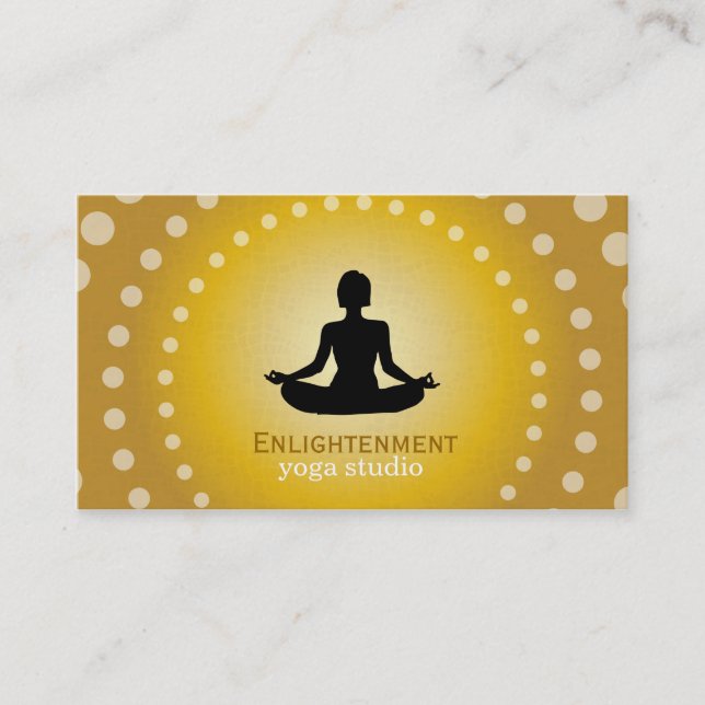 Fullt Lotus (svart) Visitkort (Framsida)