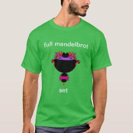 Fullt mandelbrot set black and lila T-Shirt