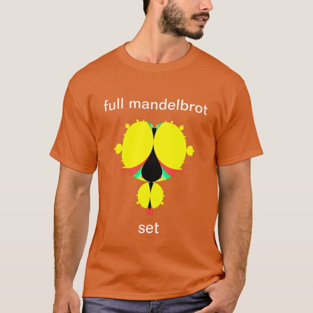 Fullt mandelbrot set pop art stil T-Shirt (Framsida)