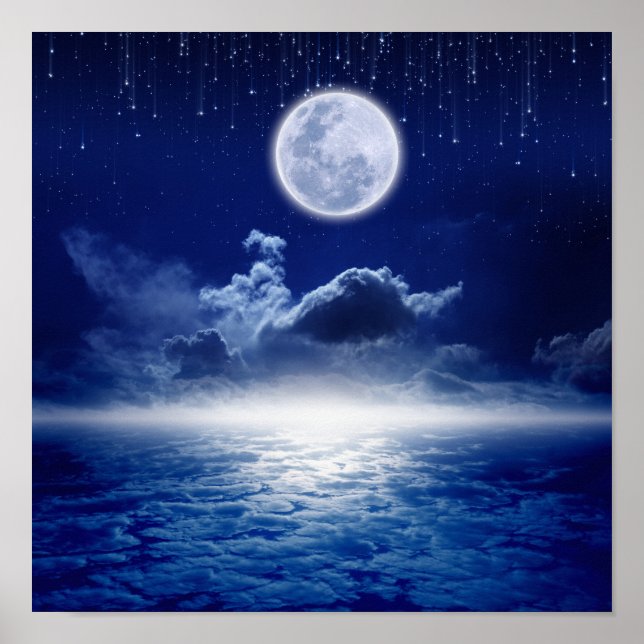 Fullt måne natt poster (Framsidan)