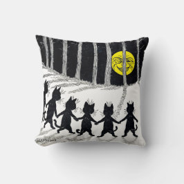 Fullt, måne och Cats, Louis Wain Kudde