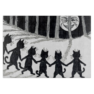 Fullt måne och Katter, Louis Wain