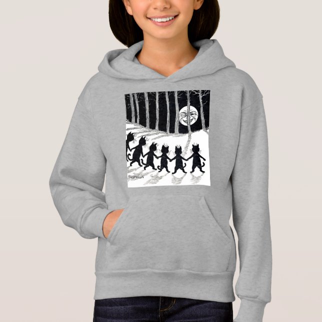 Fullt måne och Katter, Louis Wain T Shirt (Framsida)