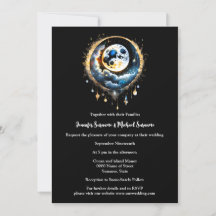 Fullt måne stjärndag himmel celestial chic