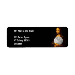 Fullt Moona Lisa Returadress Etikett