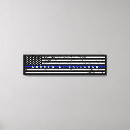 Fullt Namn Extra, långtifrån blå polisens Flagga Canvastryck