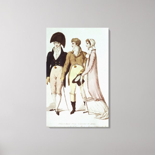 Fullt och halv Fullt-adresser för april Canvastryck (Framsida)