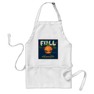 Fullt - Orange Låda-etikett Förkläde