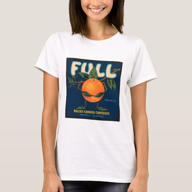 Fullt - orange lådaetikett tröja (Framsida)
