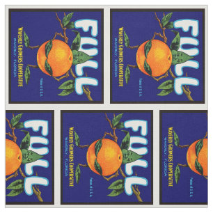 Fullt - orange lådaetikett tyg