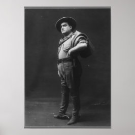 Fullt-organet Porträtt vid Enrico Caruso Poster