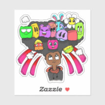 Fullt Page Doodle 01 Vinyl Sticker