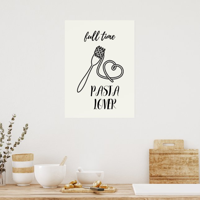 Fullt-pasta älskare poster (Kök)