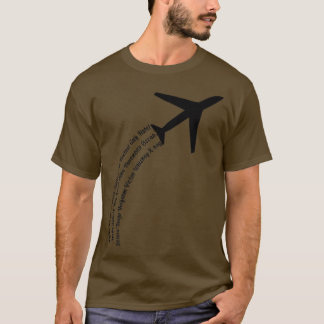 Fullt Phonetic AlphabetCute Flygplan Brev Tee Prem