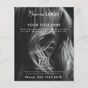 Fullt Photo Beauty Hair Nail Salon Hairdresser Flygblad