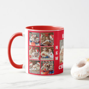 FULLT PHOTO COLLAGE GOD JUL MUGG RED COLLAGE