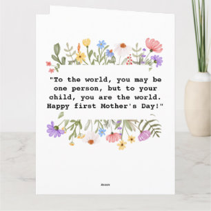 Fullt Photo First Mors dag Card 2023 Kort